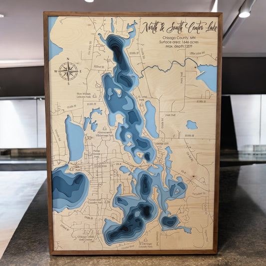 North & South Center Lake